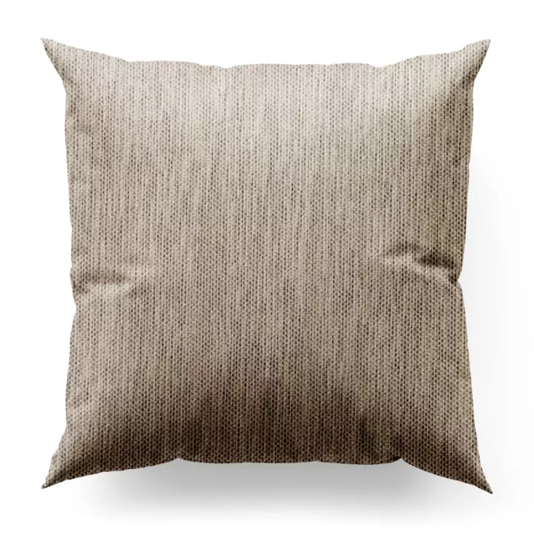 Poszewka szyta ELLEN beżowo brązowa z grubotkanej tkaniny z efektem dwukolorowej nici i lekkim połyskiem Italissima Eva Minge