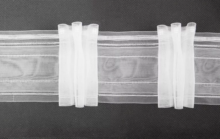 Taśma marszcząca POTRÓJNA ZAKŁADKA do zasłon i firan, marszczenie 1:2