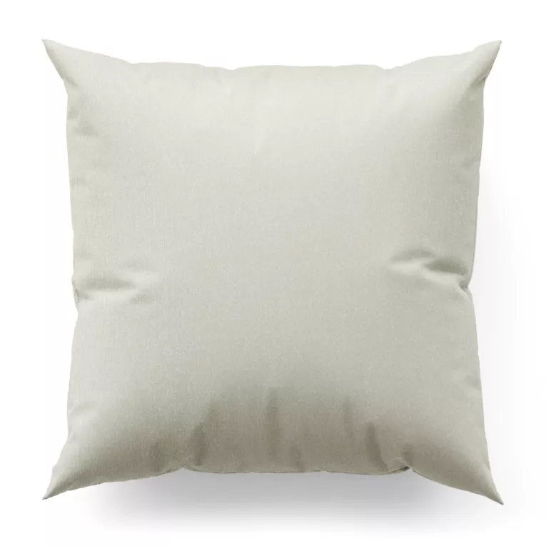 Poszewka szyta kremowo ciemnosrebrna z tkaniny w drobny wzór przetykany nicia metaliczną Italissima Eva Minge