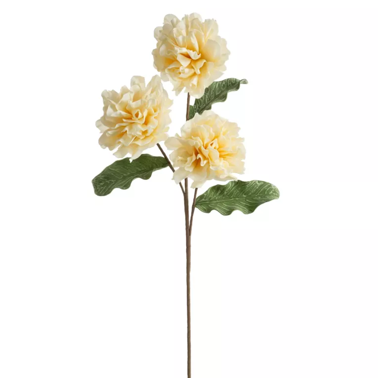 Kwiat sztuczny kremowy z plastycznej pianki foamiran 71 cm