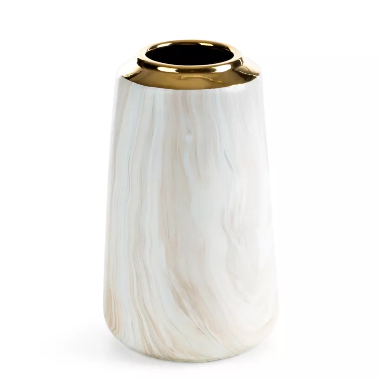 Wazon dekoracyjny ALIANA z przecieranym wzorem