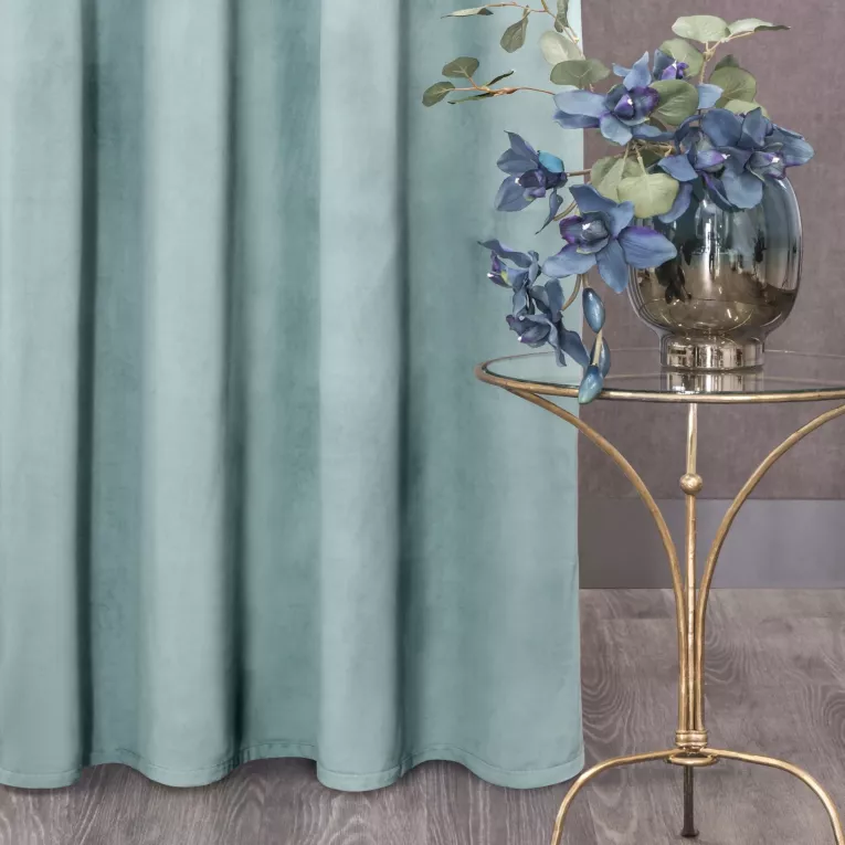 Zasłona szałwiowa z matowego welwetu 140x250 cm przelotka - MELANIE