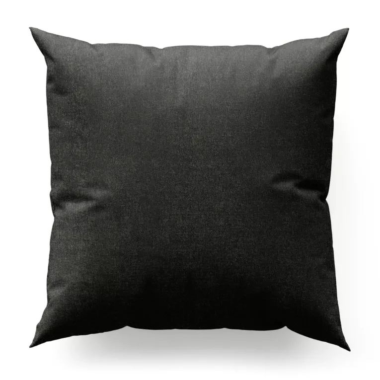 Poszewka szyta grafitowa z miękkiej w dotyku tkaniny szenilowej