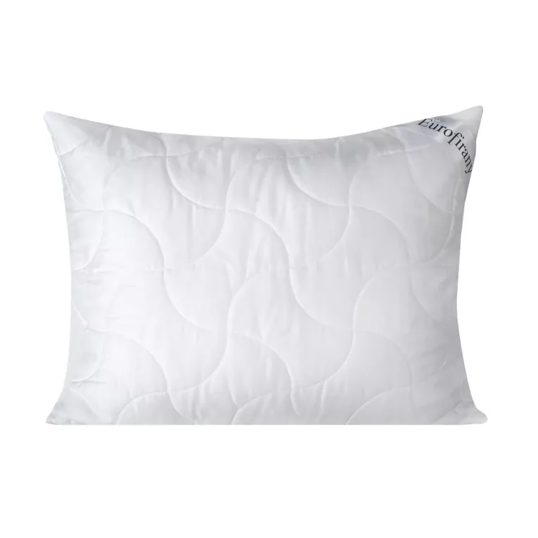 Poduszka 70 x 80 cm biała z wypełnieniem z lekkich kulek z włókna poliestrowego PLATINUM