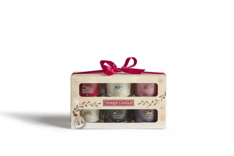 YANKEE CANDLE - zestaw SNOW GLOBE WONDERLAND na prezent 6 mini świec zapachowych SNOW GLOBE WONDERLAND