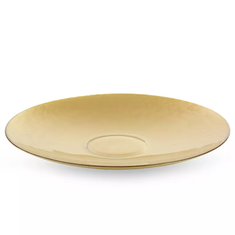 Patera ze szkła artystycznego złota