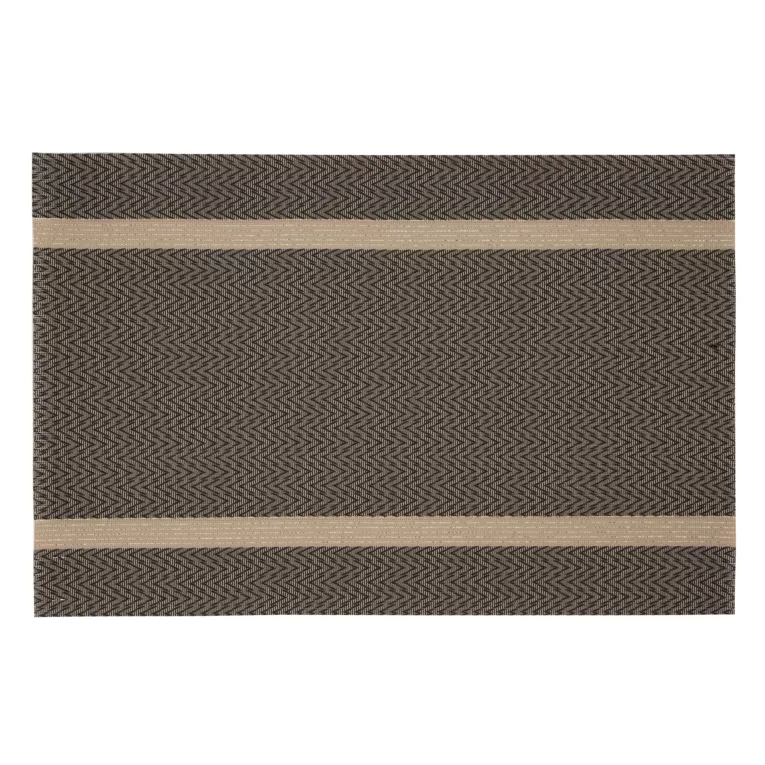 Podkładka na stół stalowo, złota 30x45 cm ELLA pleciona