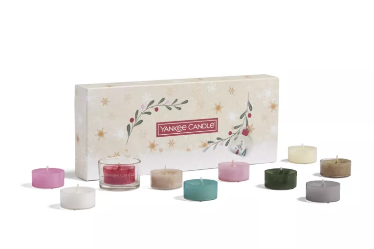 YANKEE CANDLE - zestaw 10 mini świec zapachowych tealight na prezent SNOW GLOBE WONDERLAND
