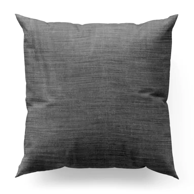 Poszewka szyta popielata z miękkiej matowej tkaniny o nieregularnym wzorze z efektem melanżu