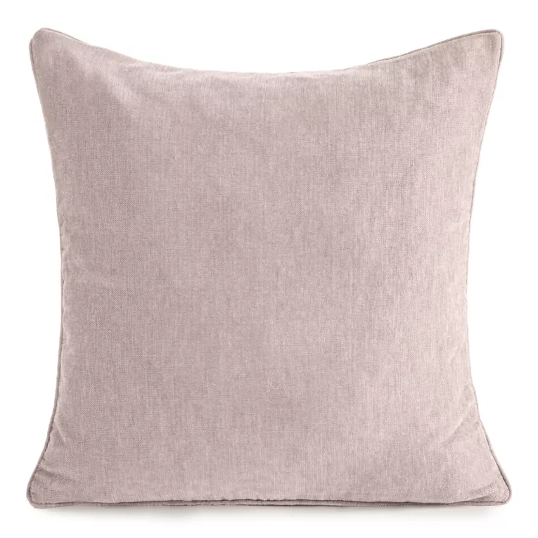 Poszewka na poduszkę 45x45 cm szenilowa, różowa NILO