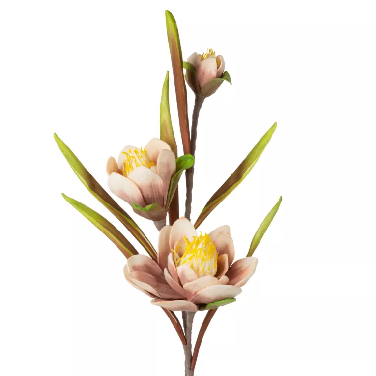 Kwiat dekoracyjny na gałązce z pianki foamiran