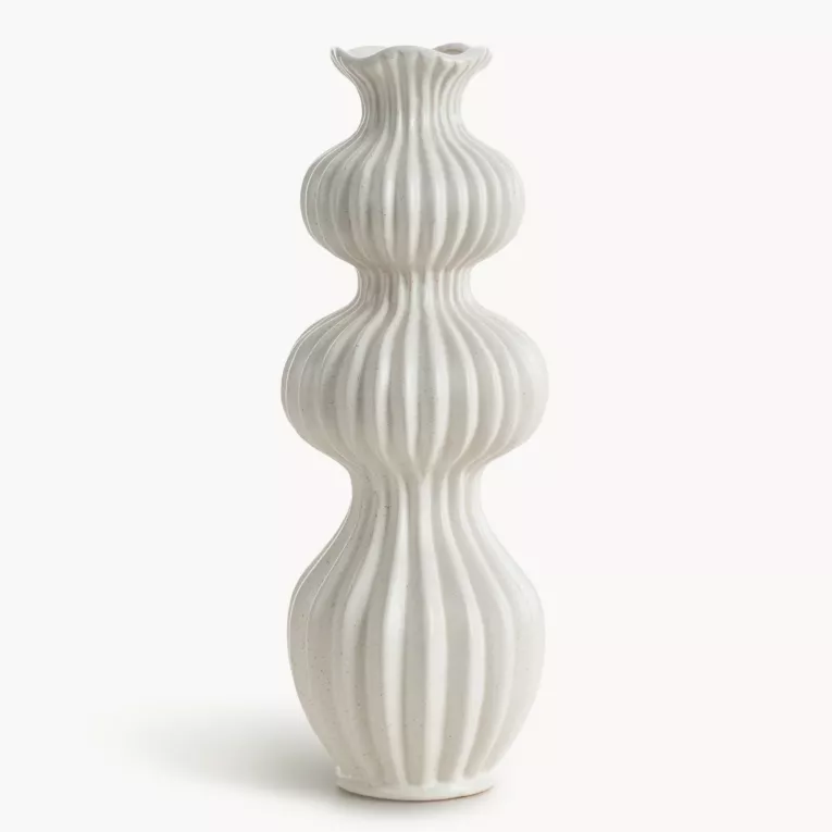 Wazon ceramiczny KIVA o oryginalnym kształcie i dekoracyjnym wykończeniu
