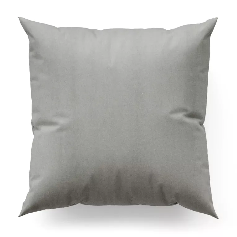 Poszewka szyta NADINE srebrna z miękkiej tkaniny o welurowej strukturze i wyraźnym splocie