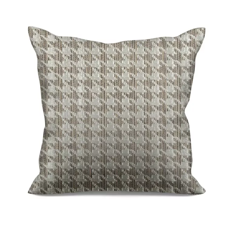 Poszewka szyta złota z eleganckiej tkaniny z efektem 3D i połyskującym wzorem w pepitkę Italissima Eva Minge