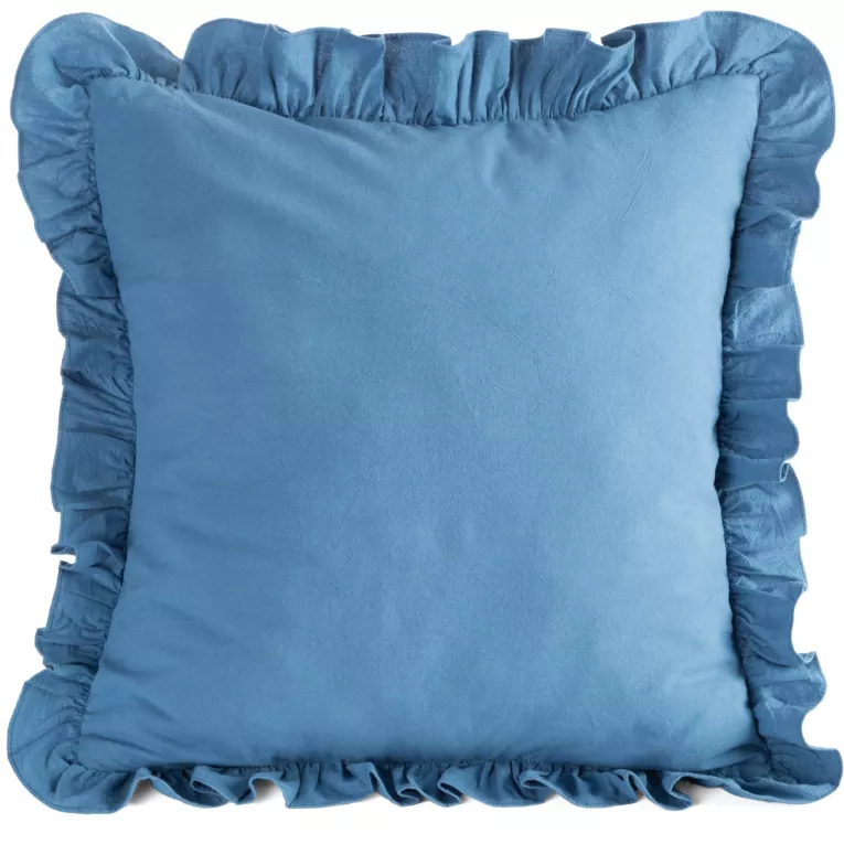 Poszewka na poduszkę 45x45 cm bawełniana z ozdobną falbanką - kolekcja SEA  SUMMER