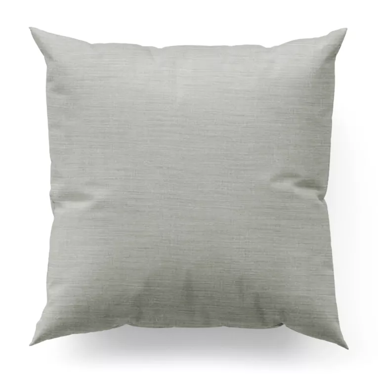 Poszewka szyta srebrna z miękkiej matowej tkaniny o nieregularnym wzorze z efektem melanżu