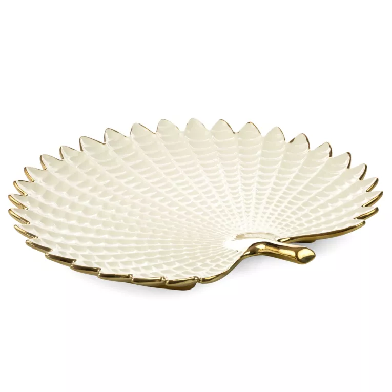 Patera ceramiczna HIRAL  w formie liścia