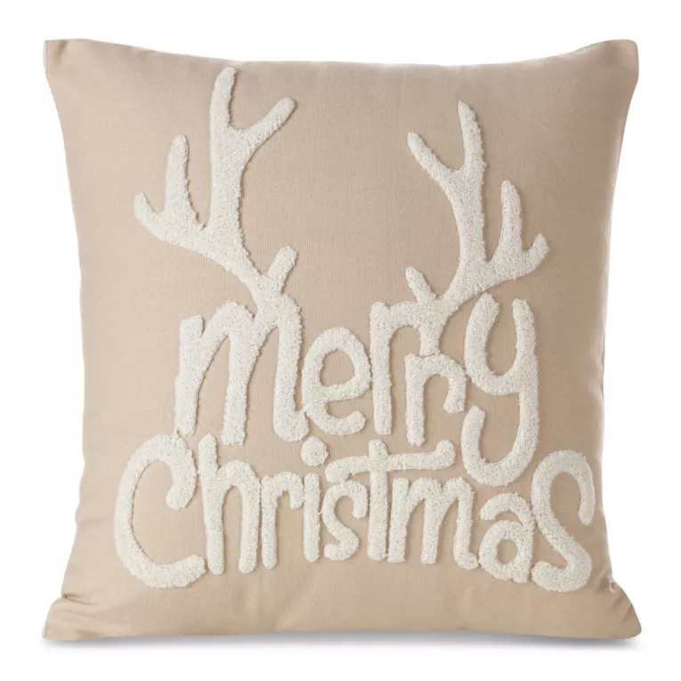 Poszewka świąteczna MERA z wypukłą aplikacją  z miękkiej tkaniny