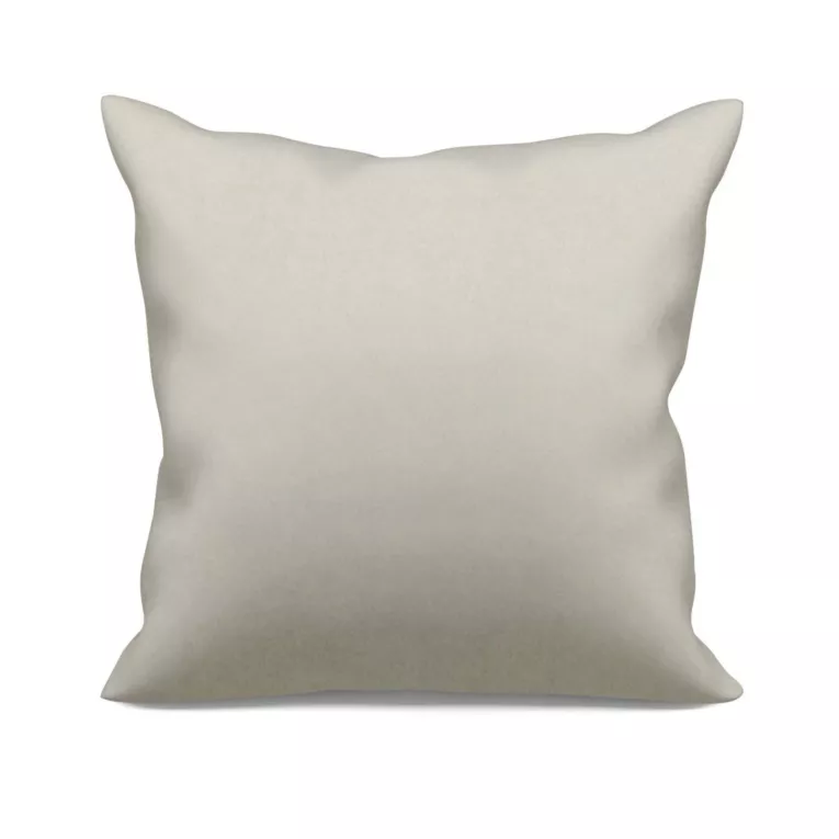 Poszewka szyta ADESSA beżowa z miękkiej tkaniny o welurowej strukturze