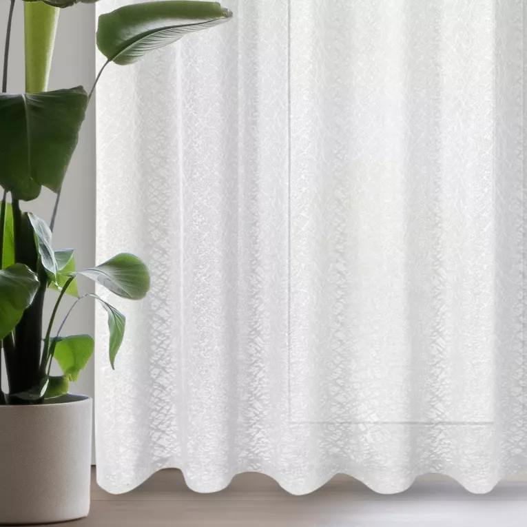 Firana biała z siateczki 300x250 cm przelotka - MIRIEL