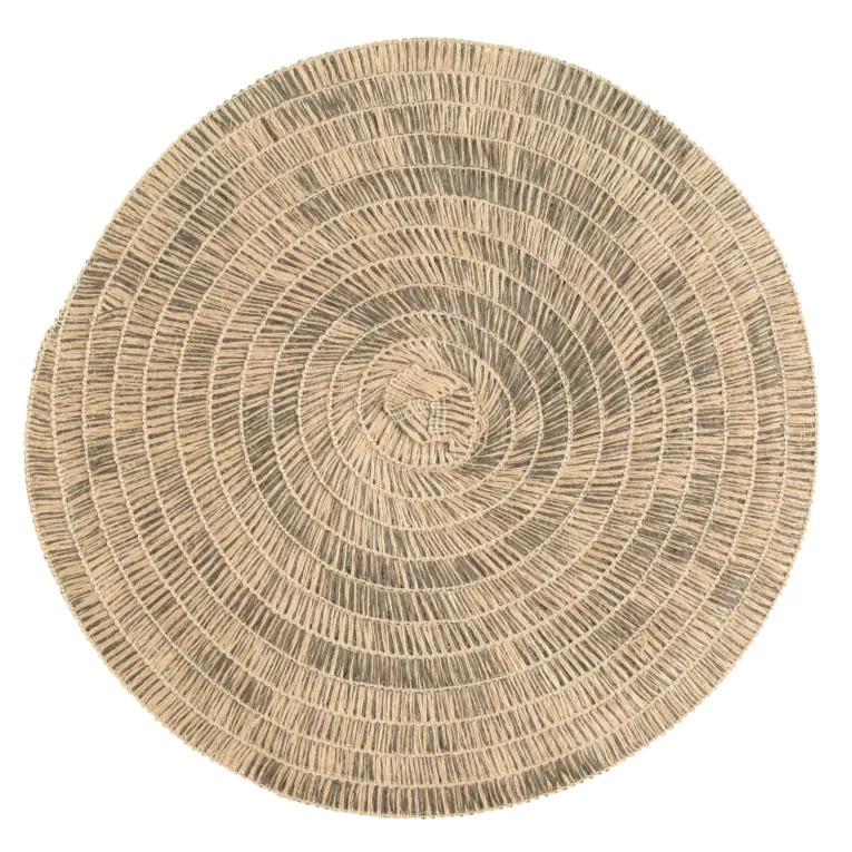 Podkładka okrągła na stół naturalna średnica 38 cm BOHO 5 wyplatana z liści kukurydzy