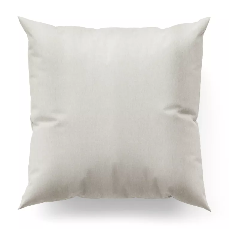 Poszewka szyta platynowa z tkaniny o szenilowej strukturze