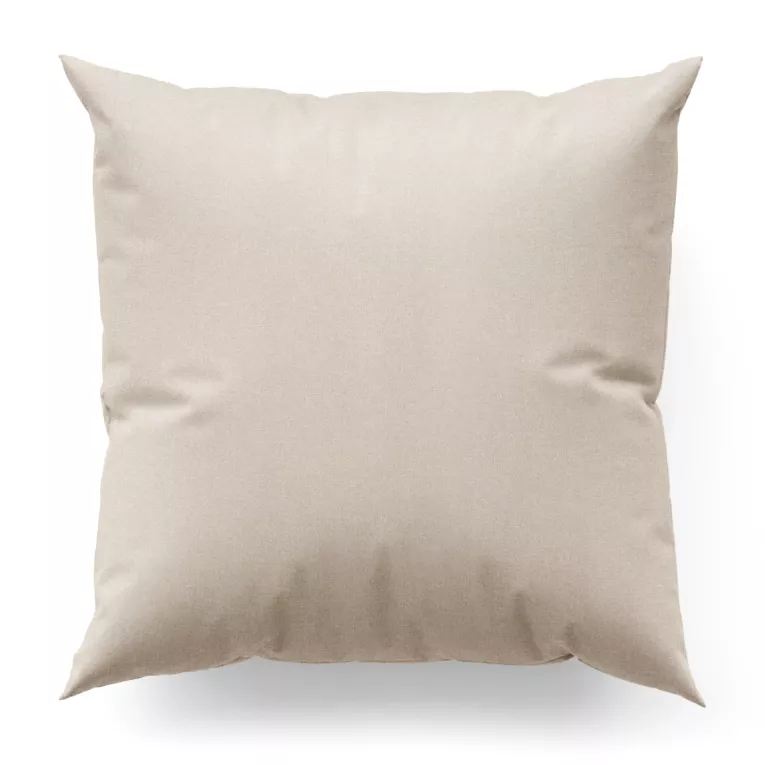 Poszewka szyta naturalna o naturalnym charakterze, z widocznym, ozdobnym splotem