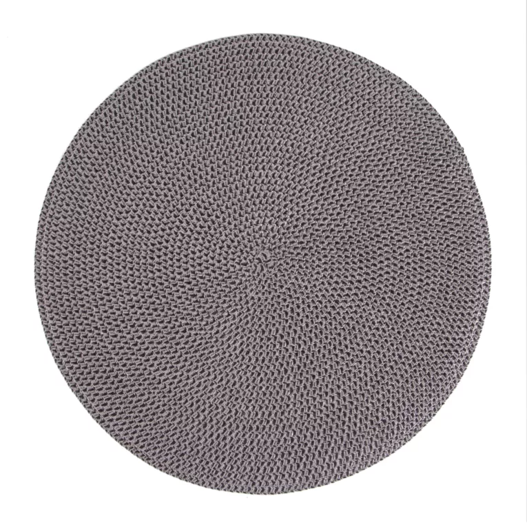 Podkładka okrągła na stół stalowa średnica 38 cm BOHO 8 pleciona, gładka