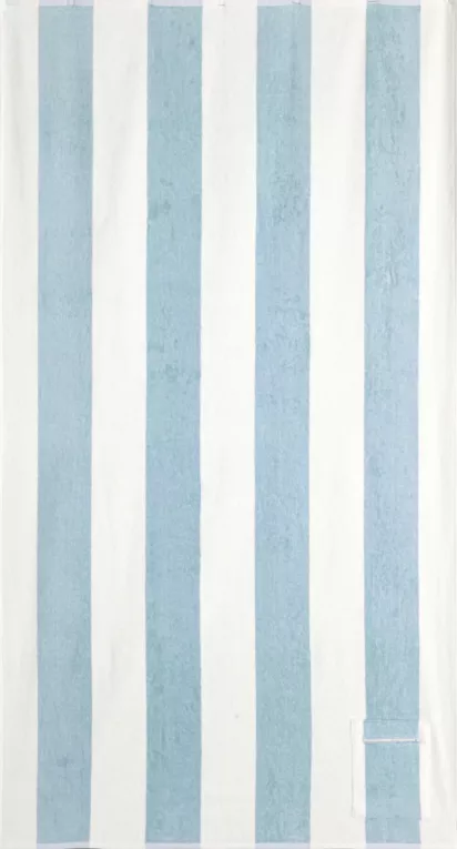 Ręcznik plażowy 90x170 cm niebiesko, biały z kieszonką LAGUN - kolekcja SEA SUMMER