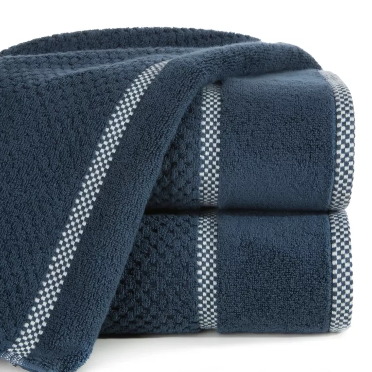 Ręcznik kąpielowy 70x140 cm bawełniany kolor granatowy 540 g/m2 CALEB
