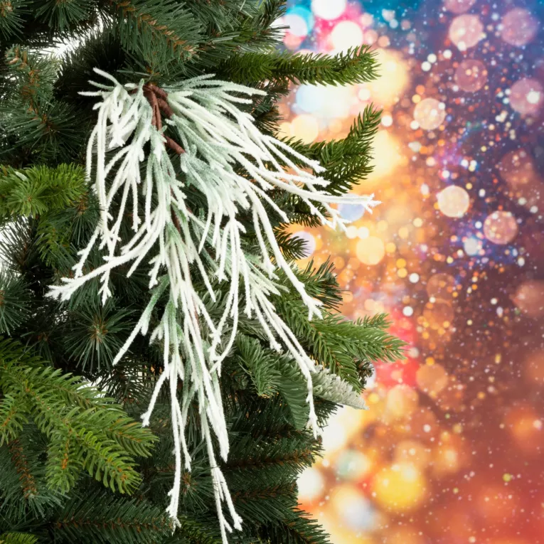 Zimowa gałązka z efektem szronu