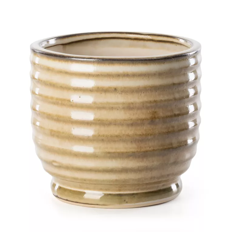 Osłonka ceramiczna BENA z poziomymi prążkami