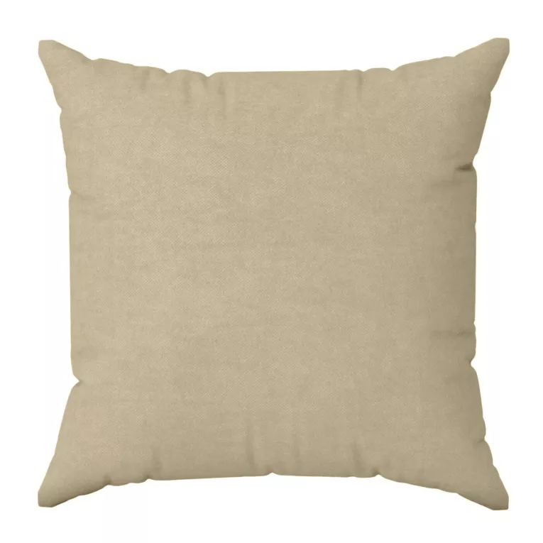 Poszewka szyta DORA - HIT beżowa z miękkiej tkaniny o welurowej strukturze