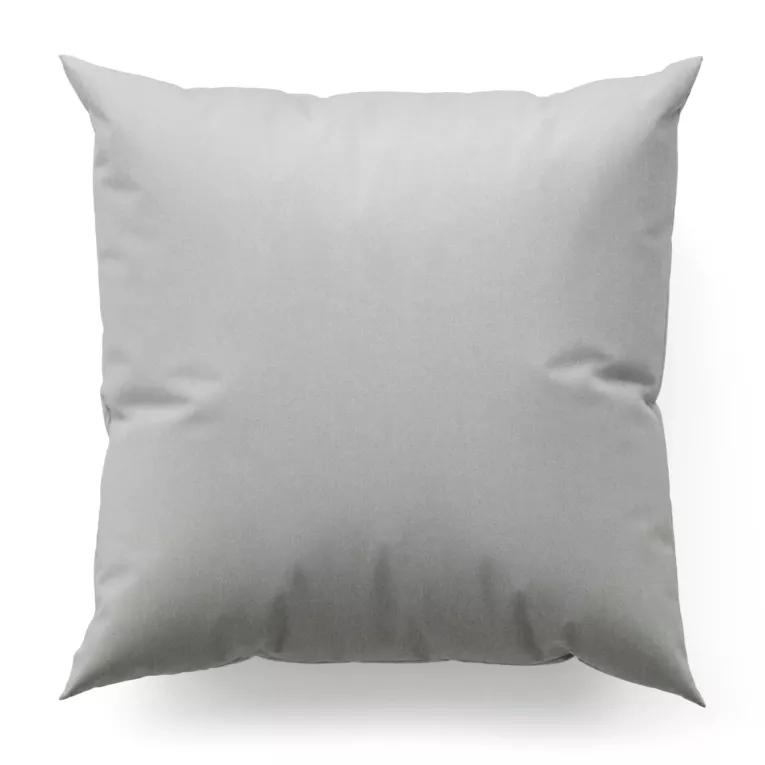 Poszewka szyta FAUZIA kremowo srebrna z gładkiej tkaniny przeplatanej błyszczącą lureksową nicią Italissima Eva Minge