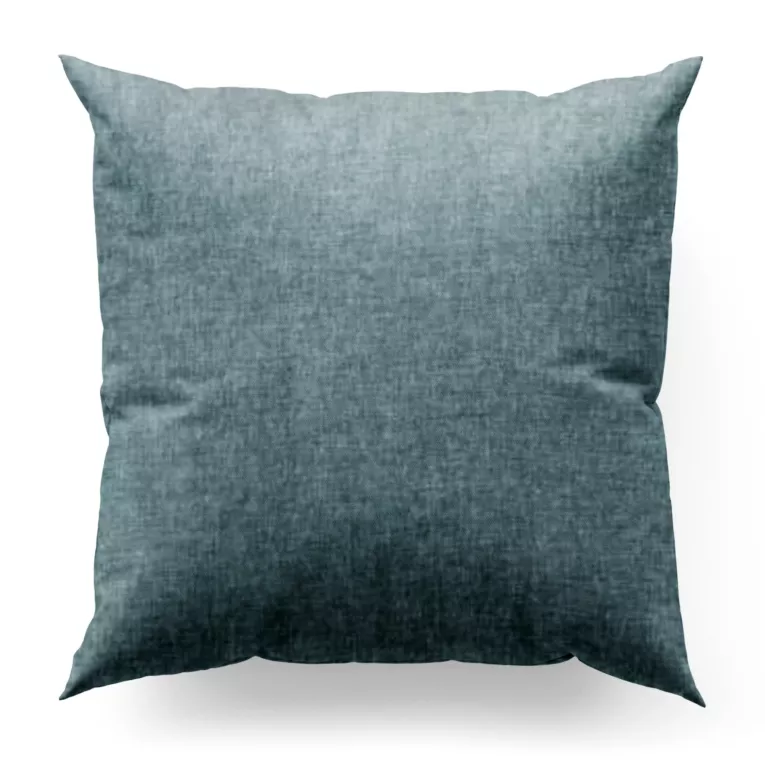 Poszewka szyta BRIANNA turkusowa miękka szenilowa o wyraźnym splocie i lekkim połysku