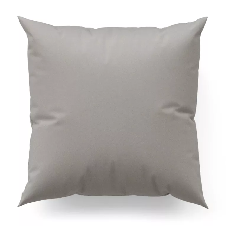 Poszewka szyta stalowa z gładkiej zaciemniającej tkaniny typu dimout