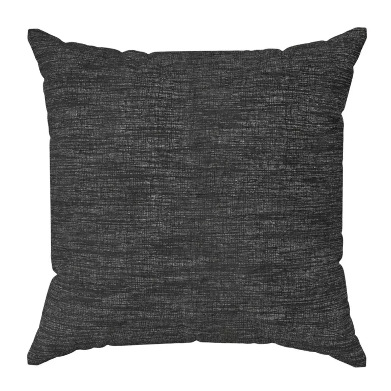 Poszewka szyta czarna z szenilowej tkaniny z dodatkiem połyskującej nici
