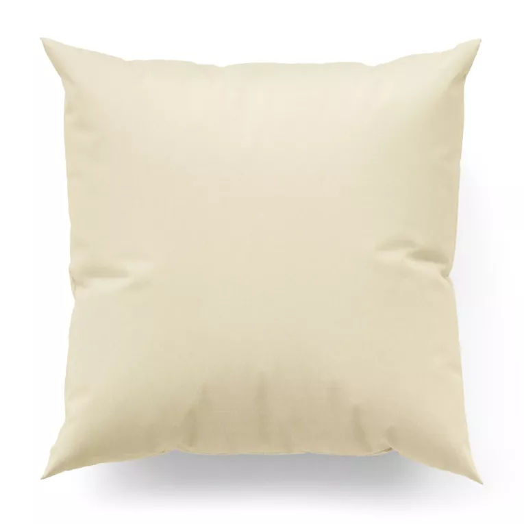 Poszewka szyta kremowa z wodoodpornej tkaniny o welurowej strukturze
