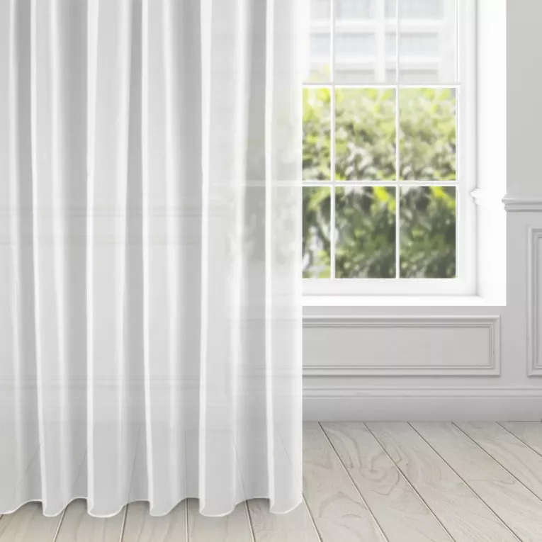 ELLA LINE Firana SYLVIA z gładkiej błyszczącej tkaniny