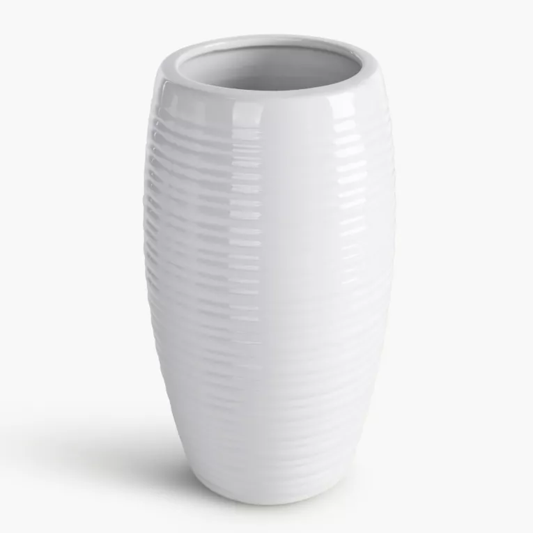 Wazon dekoracyjny ARIA  w subtelne wytłaczane prążki