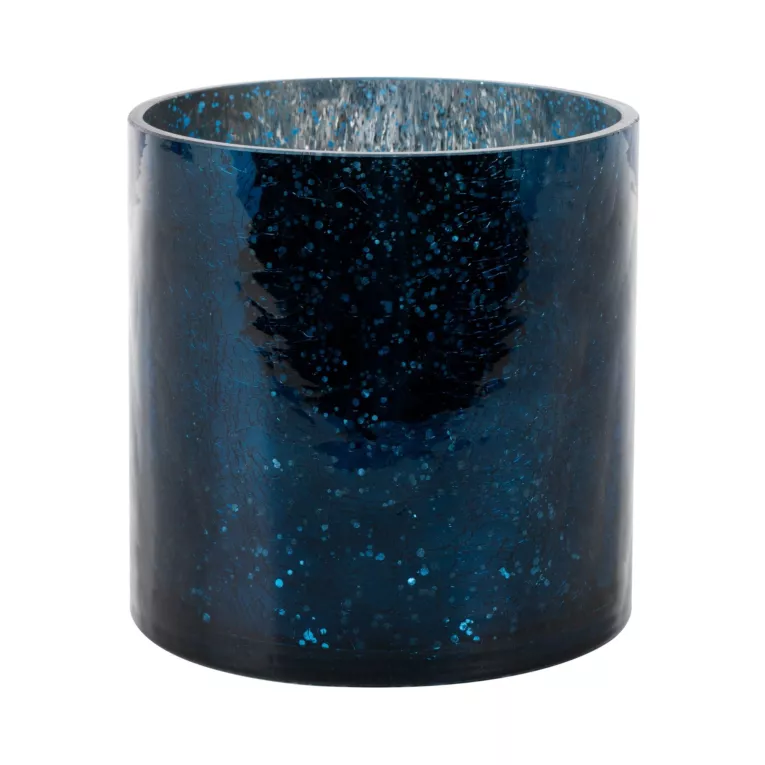 Osłona na donicę VERRE ze szkła artystycznego z marmurkową fakturą