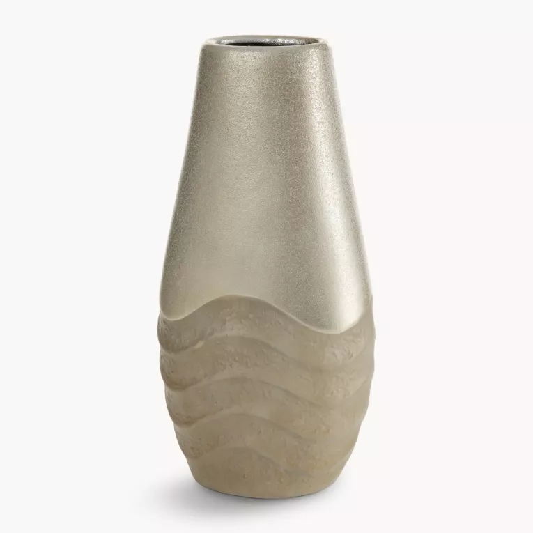 Wazon dekoracyjny SANI zdobiony falistym wzorem