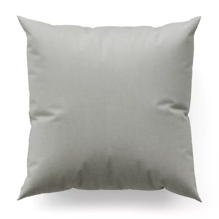 Poszewka szyta srebrna z tkaniny blackout zaciemniającej w 100% o naturalnej strukturze