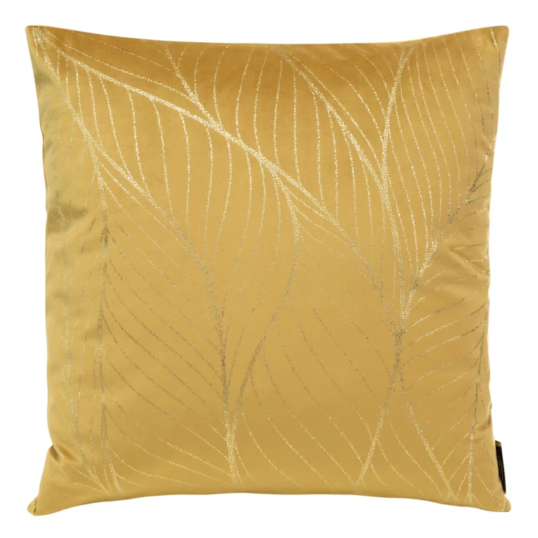 Poszewka BLINK 24 z welwetu z dużym wzorem liści lotosu