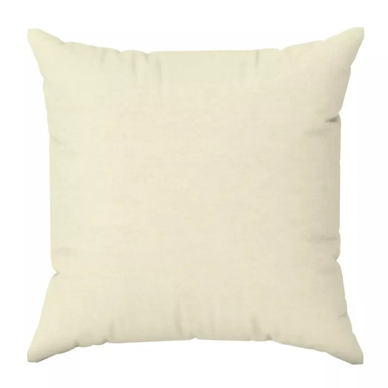 Poszewka szyta DORA - HIT jasnokremowa z miękkiej tkaniny o welurowej strukturze