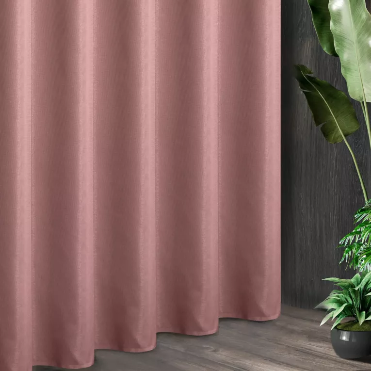 Tkanina zasłonowa z ozdobnym splotem i dodatkiem błyszczącej nici