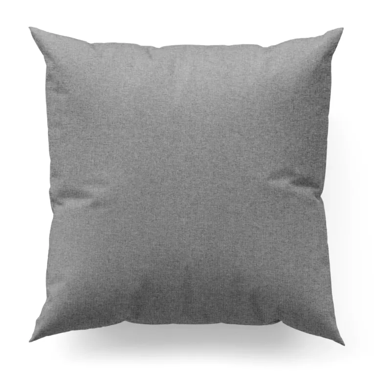 Poszewka szyta stalowa z tkaniny trudnopalnej, zaciemniającej, typu blackout z efektem melanżu