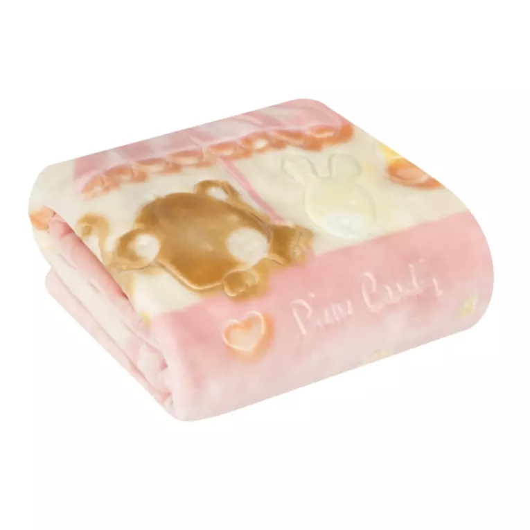 Kocyk dziecięcy PIERRE CARDIN z misiami różowy