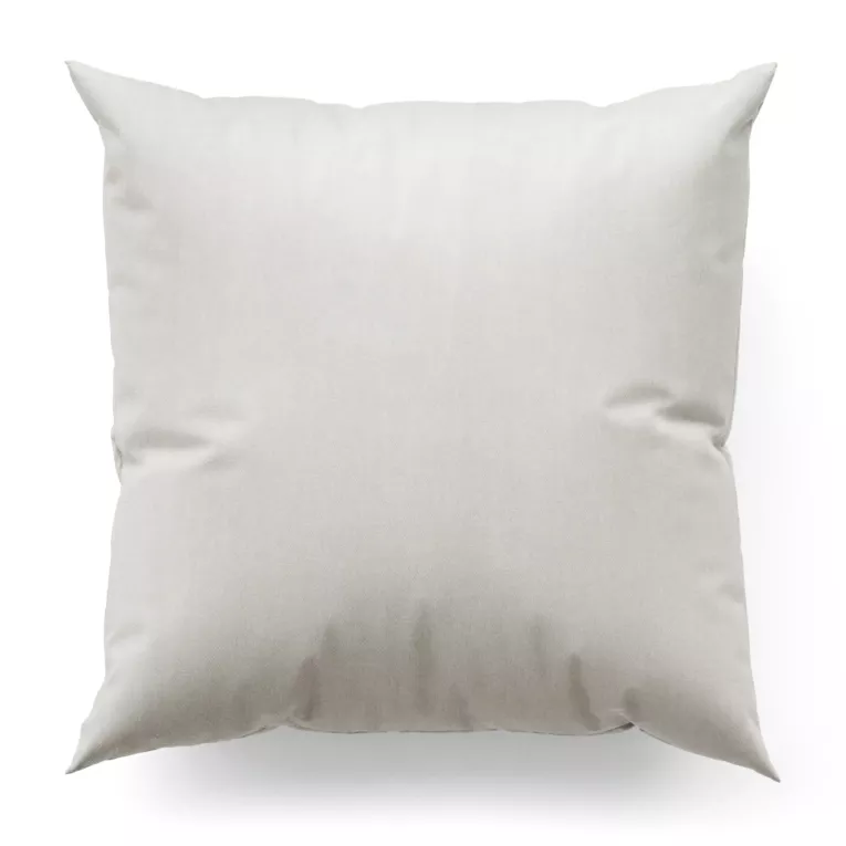 Poszewka szyta srebrna z miękkiej strukturalnej tkaniny welwetowej