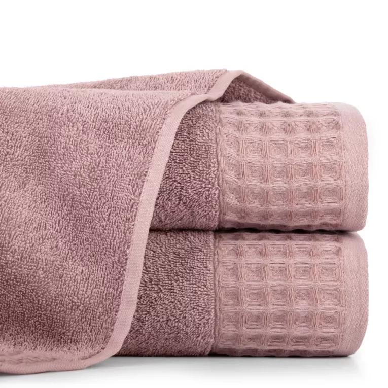 TERRA COLLECTION Ręcznik AVINION z bordiurą z trójwymiarowym wzorem wafla